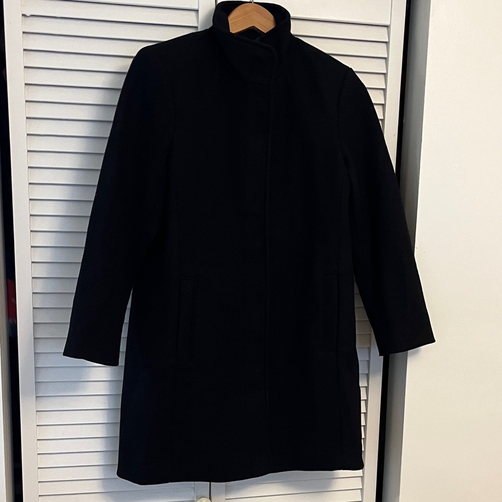 Old Navy Black Funnel Neck Winter Coat